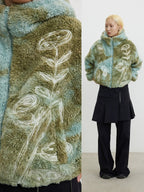 Shearling Tie-Dye Coat