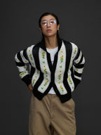 Floral Embroidered Cardigan