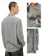 Grey Heart Print Shirt