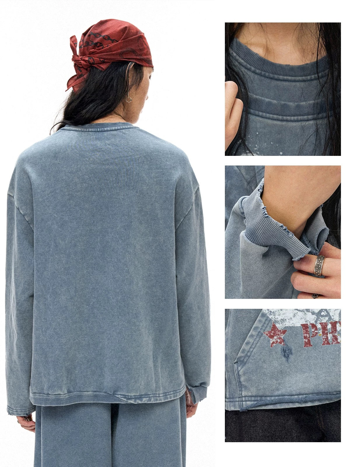 Vintage Deconstructed Sweatshirt
