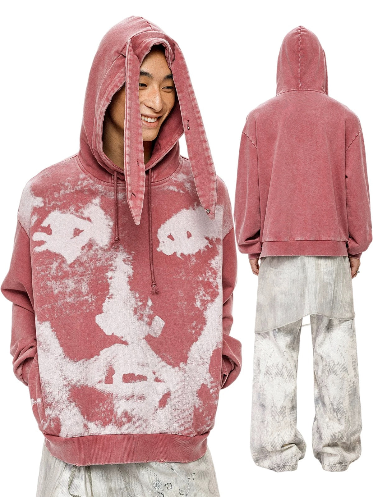 Long Ear Wash Hoodie