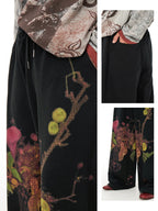 Vase Print Knit Sweatpants