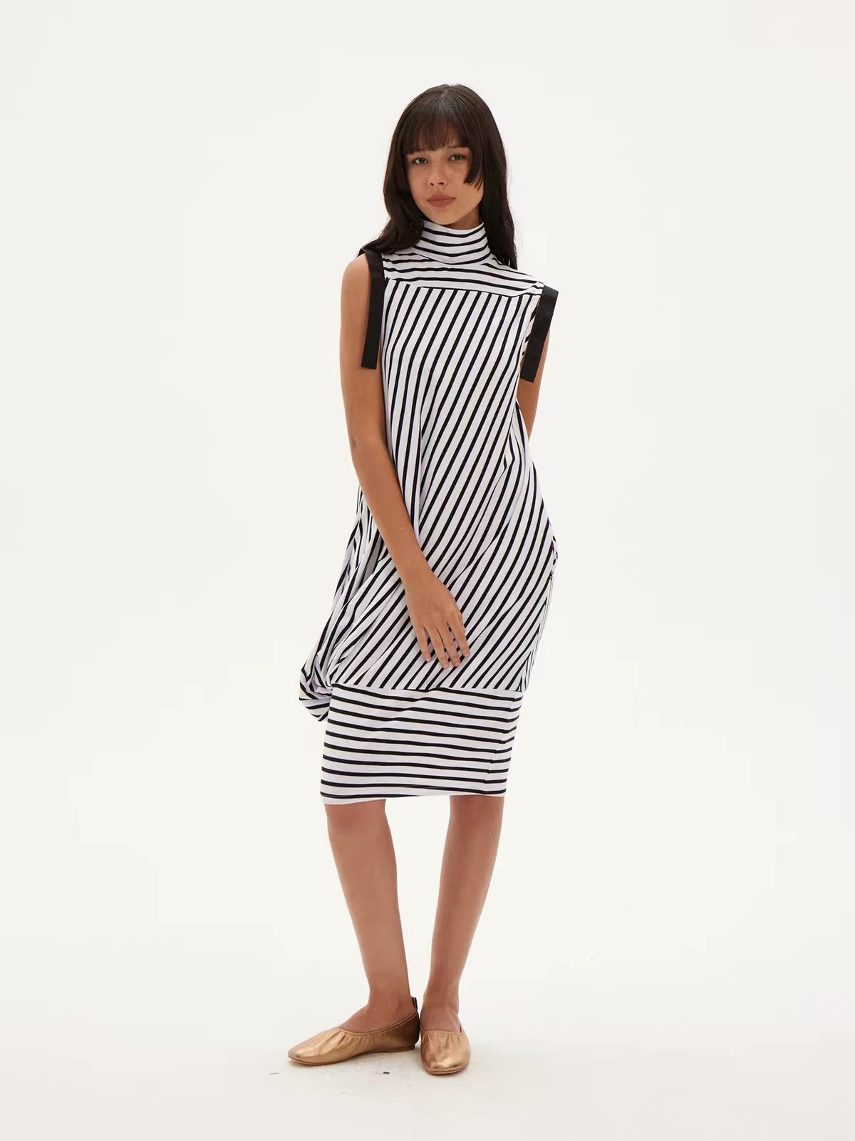 Monochrome Stripe Dress
