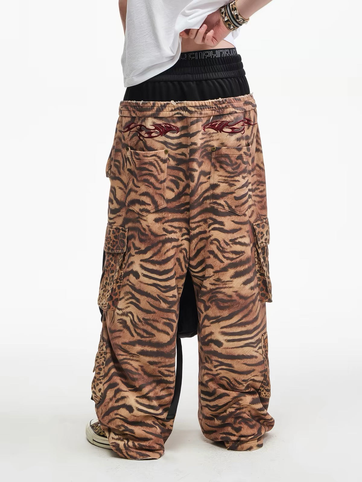 Layered Waist Tiger Trousers