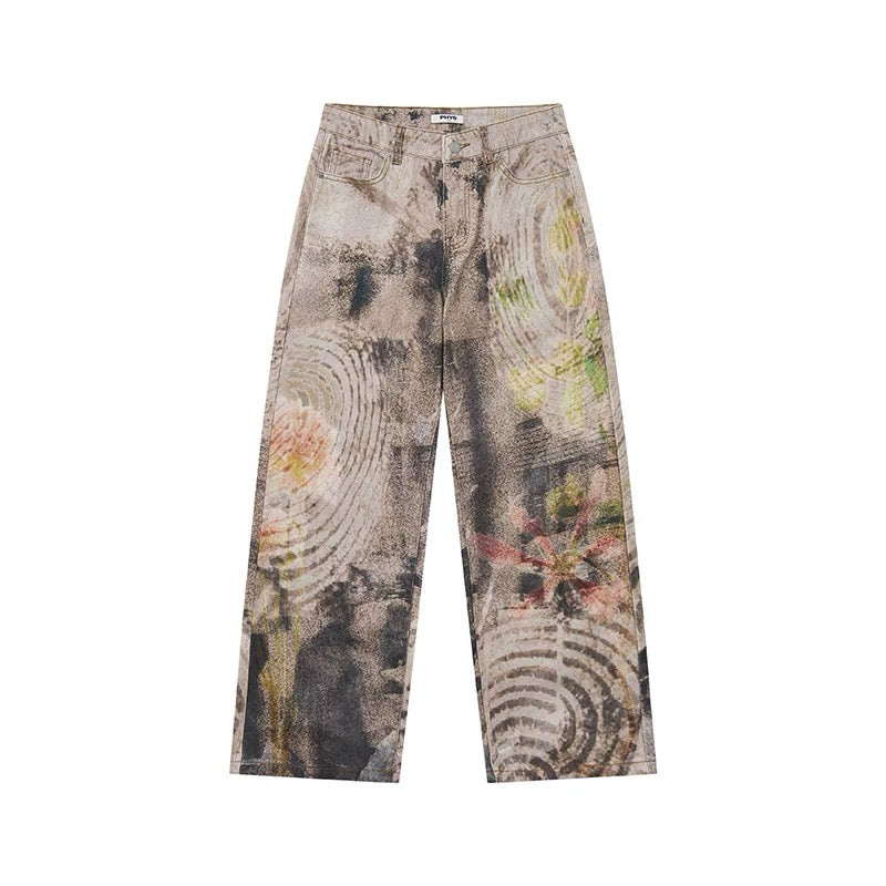 Urban Floral Straight Pants