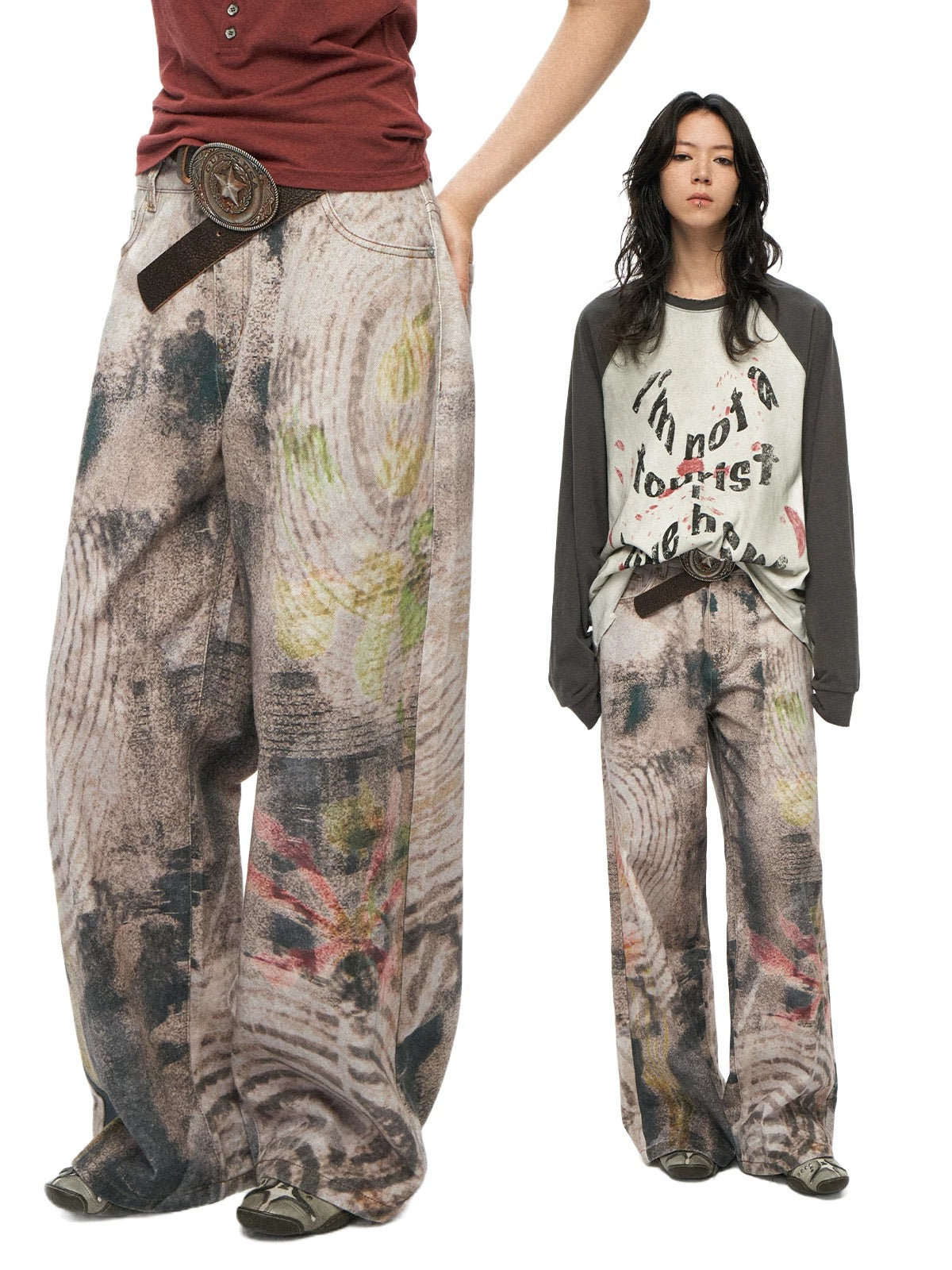 Urban Floral Straight Pants