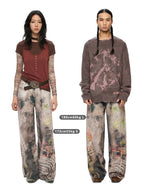 Urban Floral Straight Pants