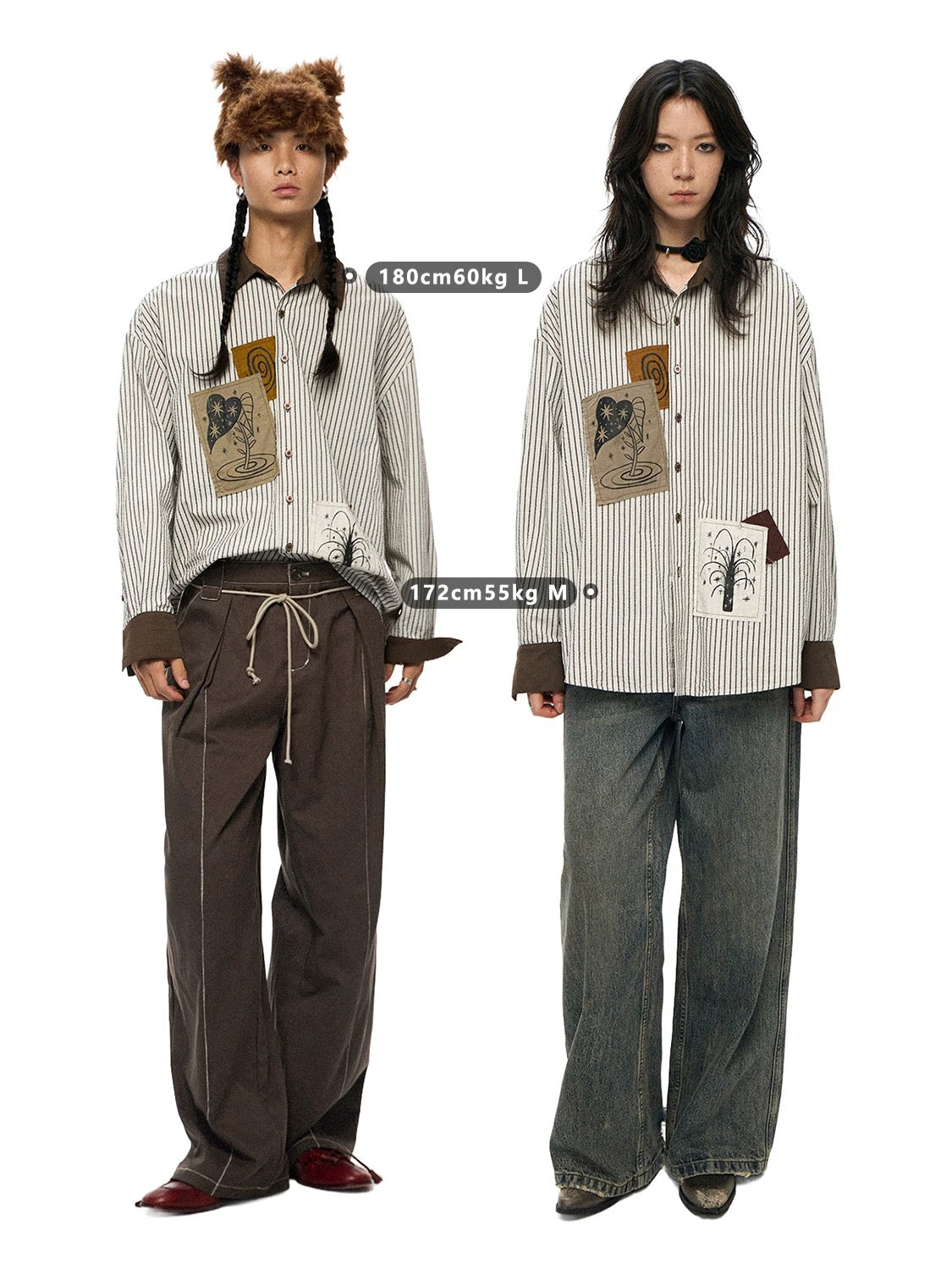Patch Graphic Long Shirt