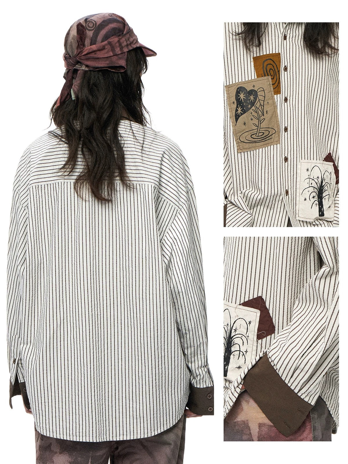 Patch Graphic Long Shirt