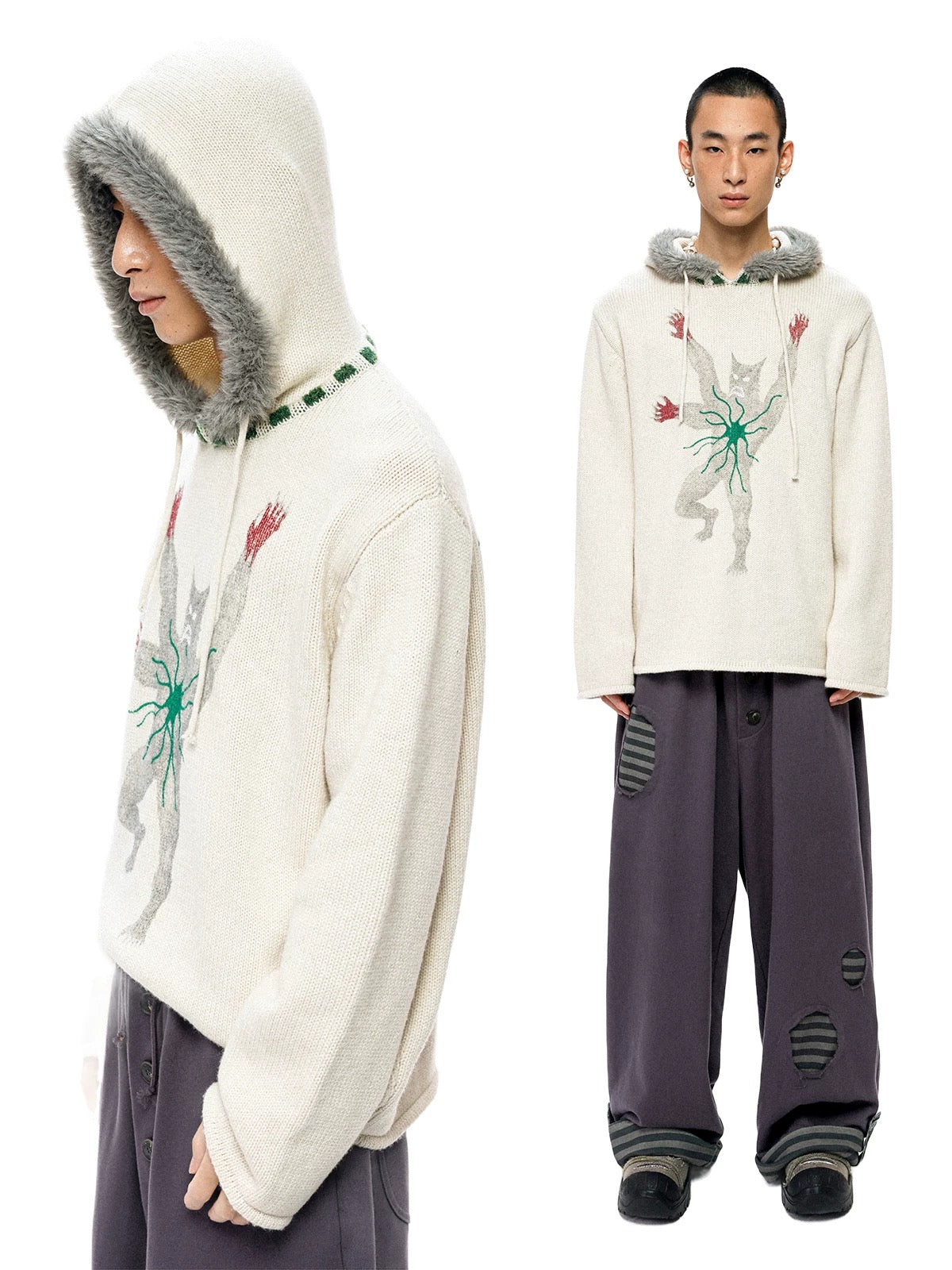 Monster Knit Hoodie