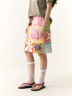 Reversible Vacation Print Skirt