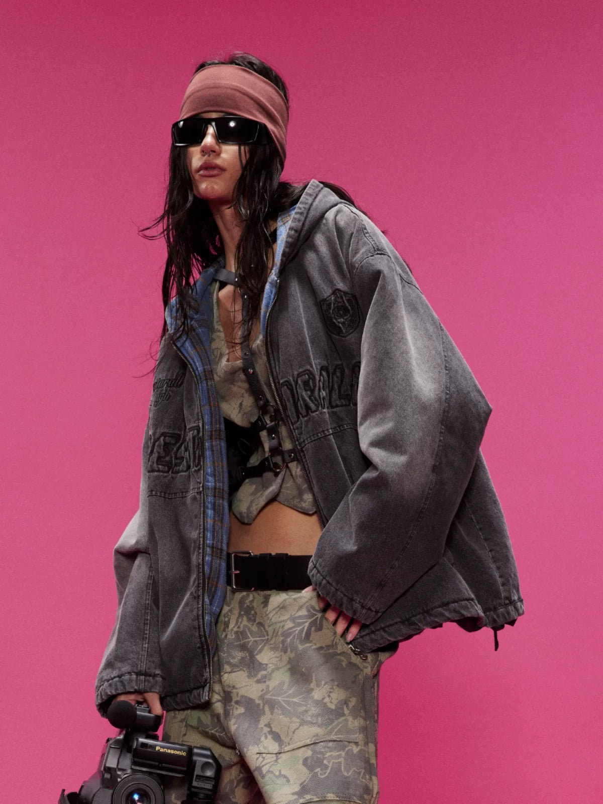 Distressed Padded Jacket
