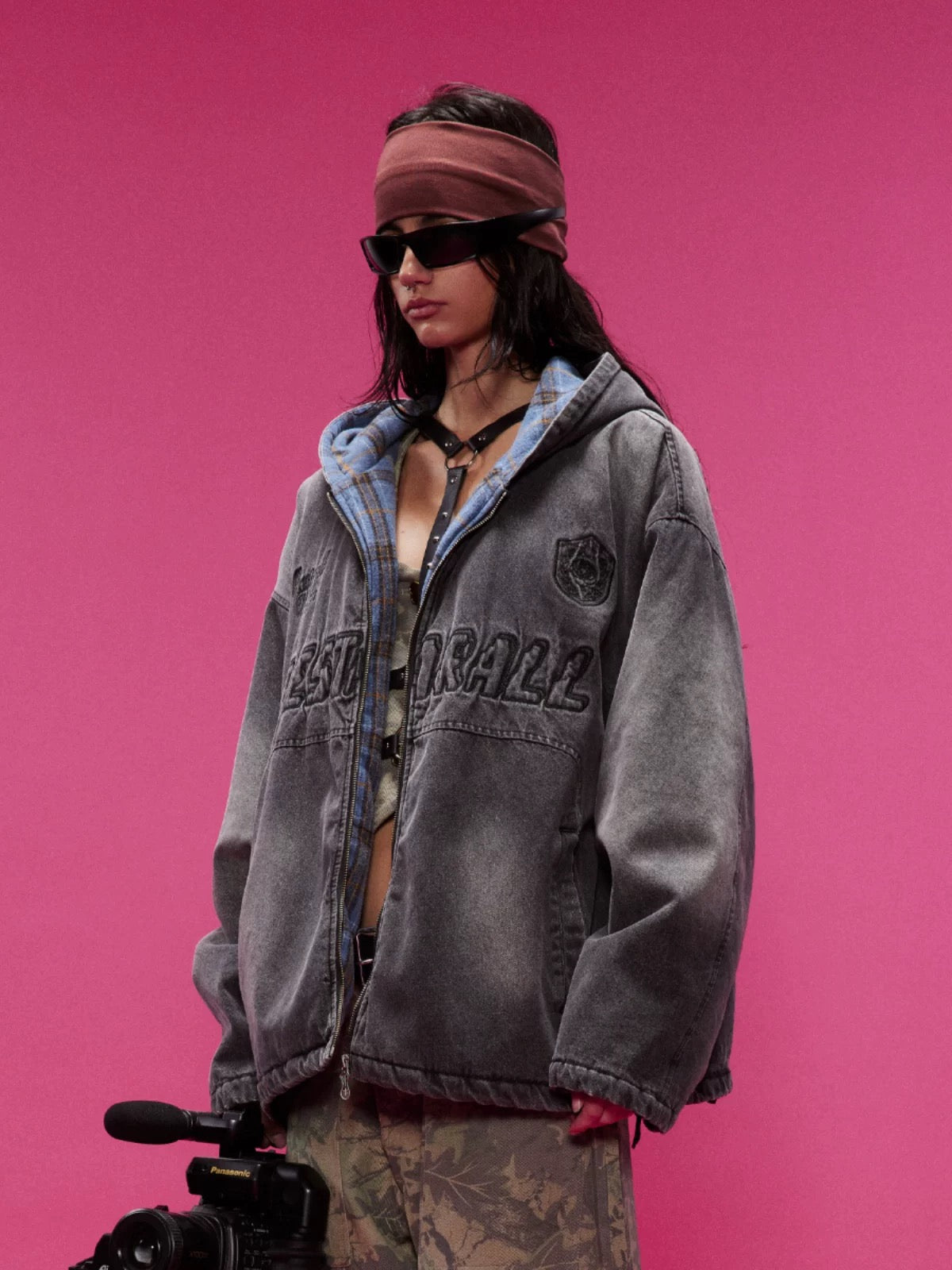 Distressed Padded Jacket