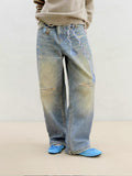 3D Charm Print Jeans