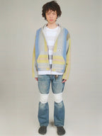 Stripe Pattern Hoodie