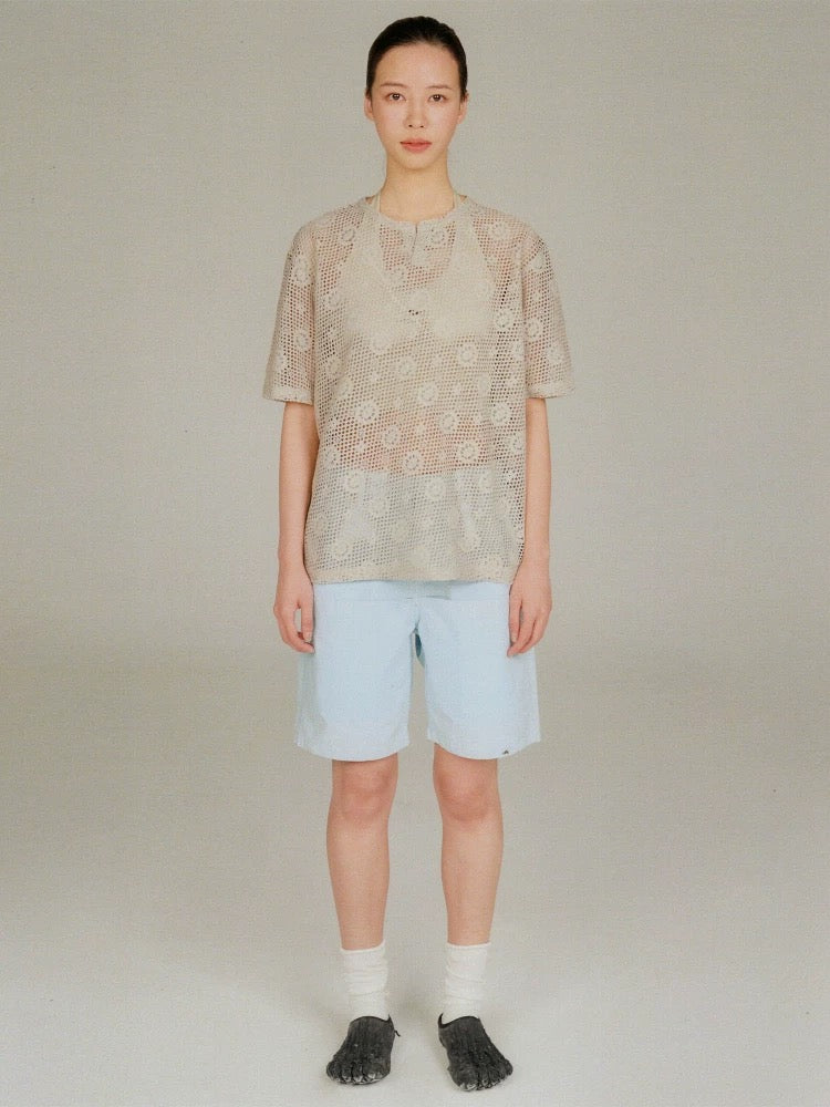 Lace Henley Tee