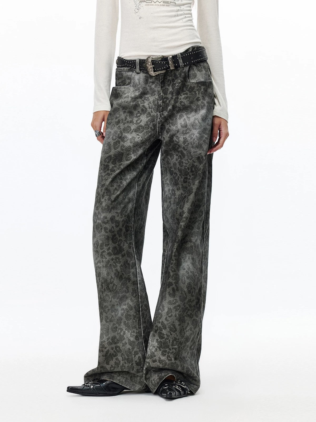 Leopard Print Jeans