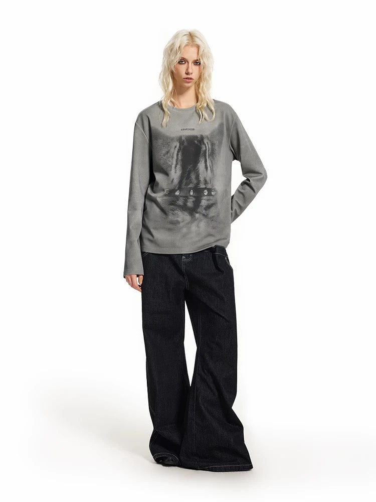 Baby Cat Print Top