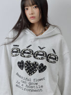 Patch Embroidered Hoodie