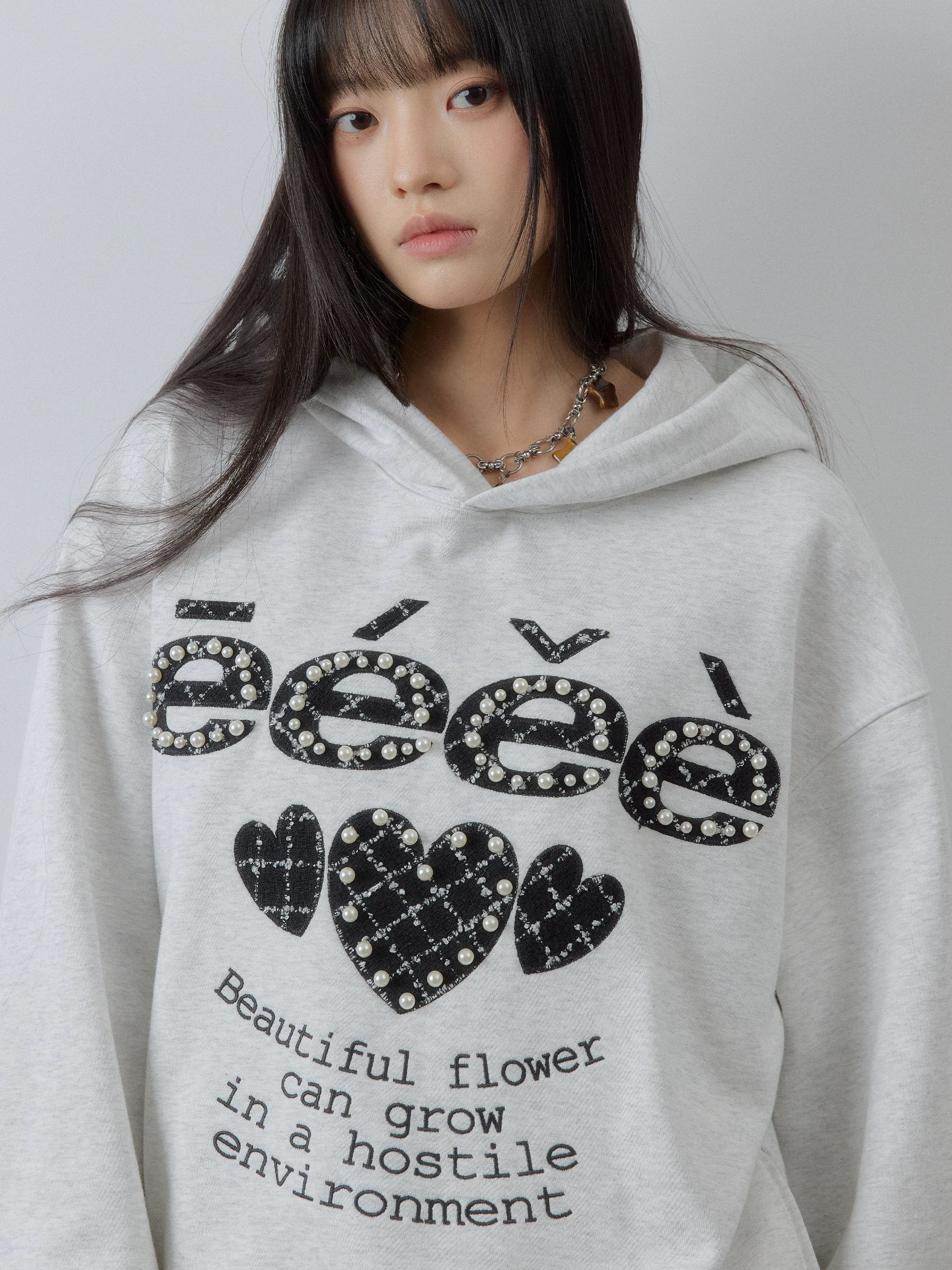 Patch Embroidered Hoodie