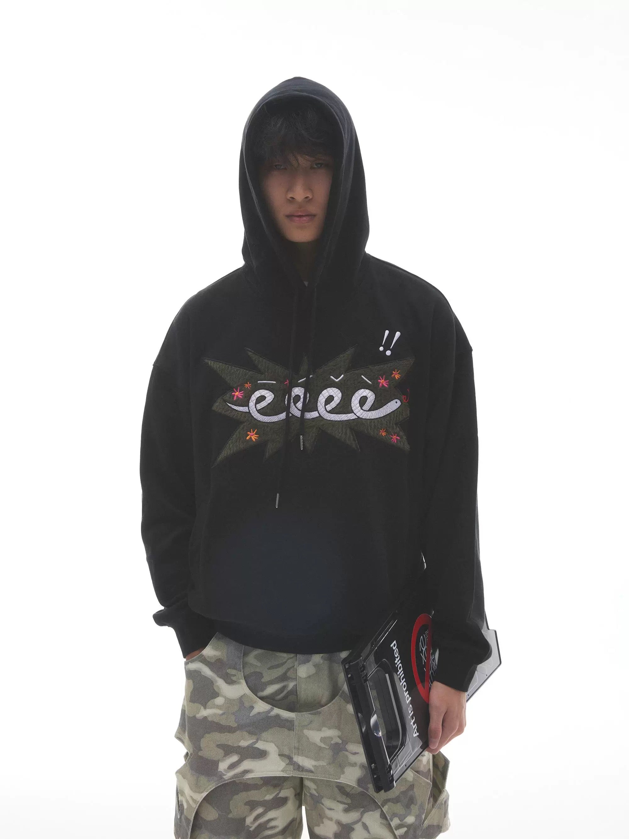 Embroidered Patch Sweatshirt