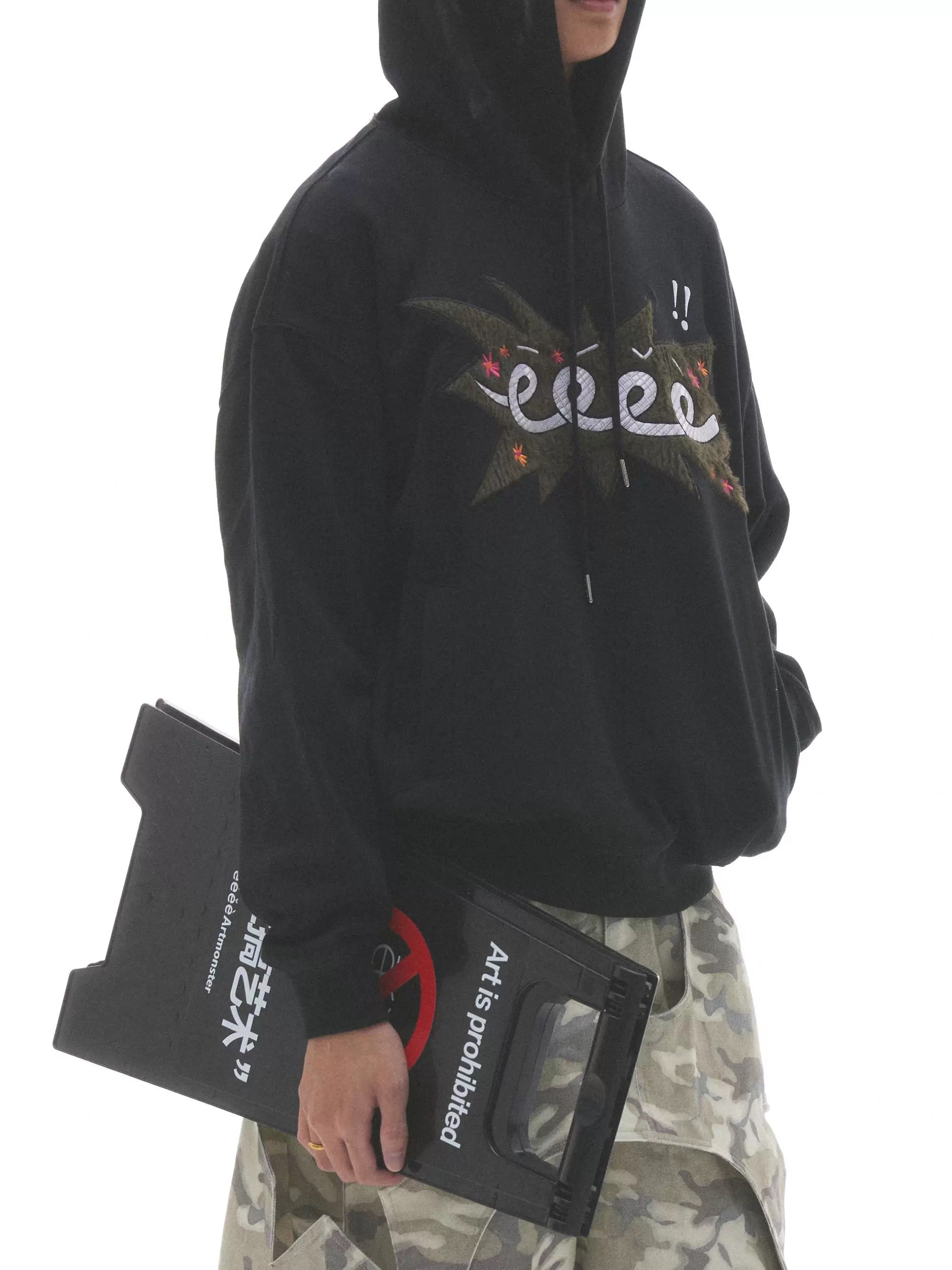 Embroidered Patch Sweatshirt