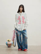 Star Patched Jeans