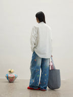 Star Patched Jeans