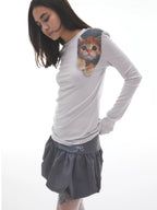 Cat Graphic Long Sleeve