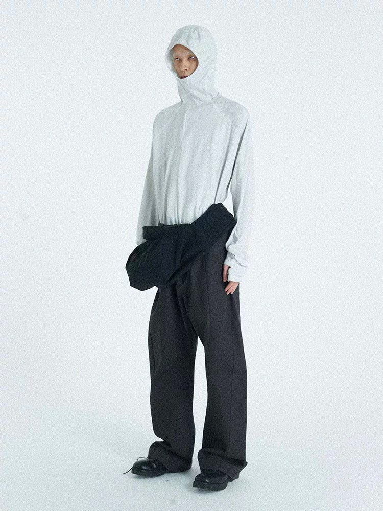Sheer Hooded Shirt
