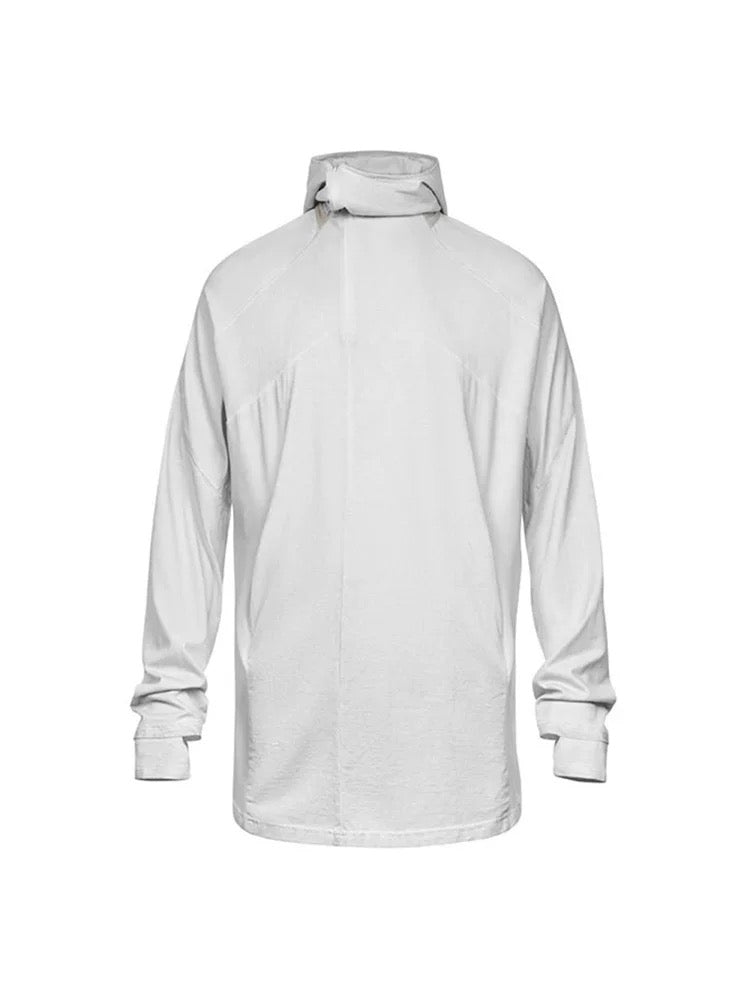 Sheer Hooded Shirt