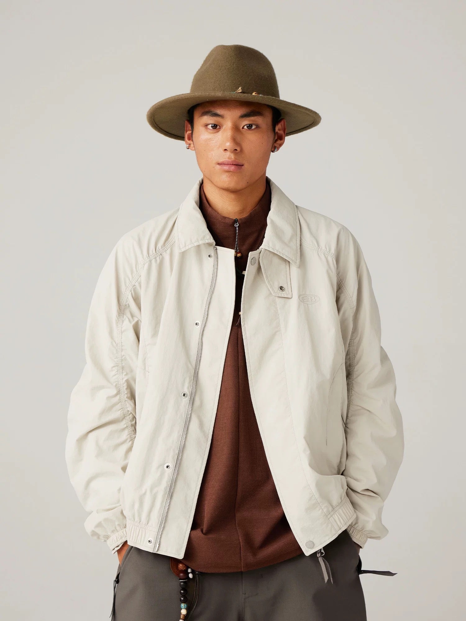 Loose Stand Collar Jacket