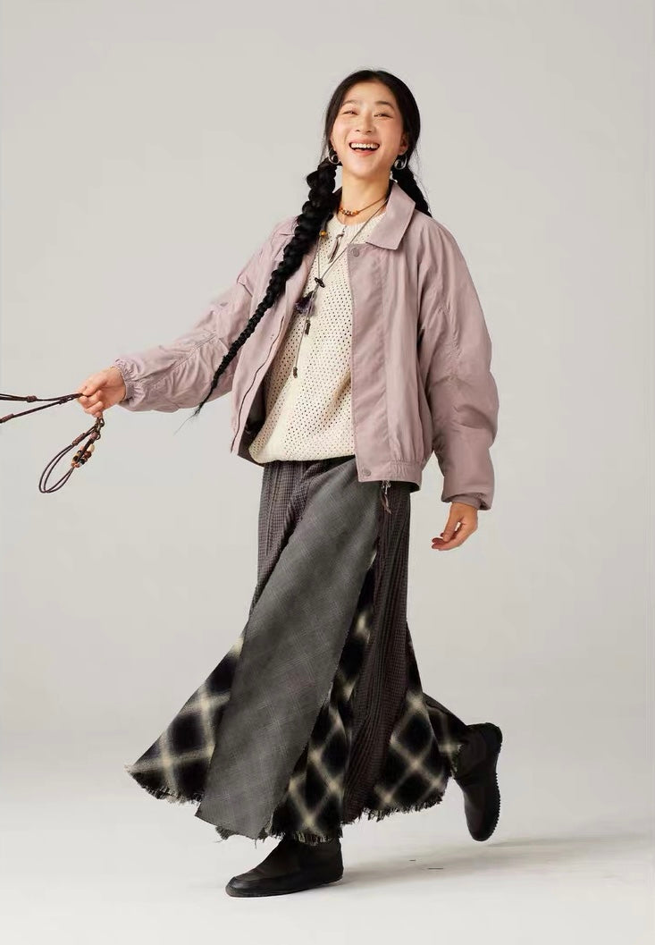 Loose Stand Collar Jacket