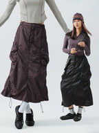 Nylon Cargo Skirt