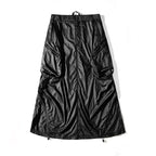Nylon Cargo Skirt