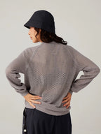 Textured Open-Knit Sweater