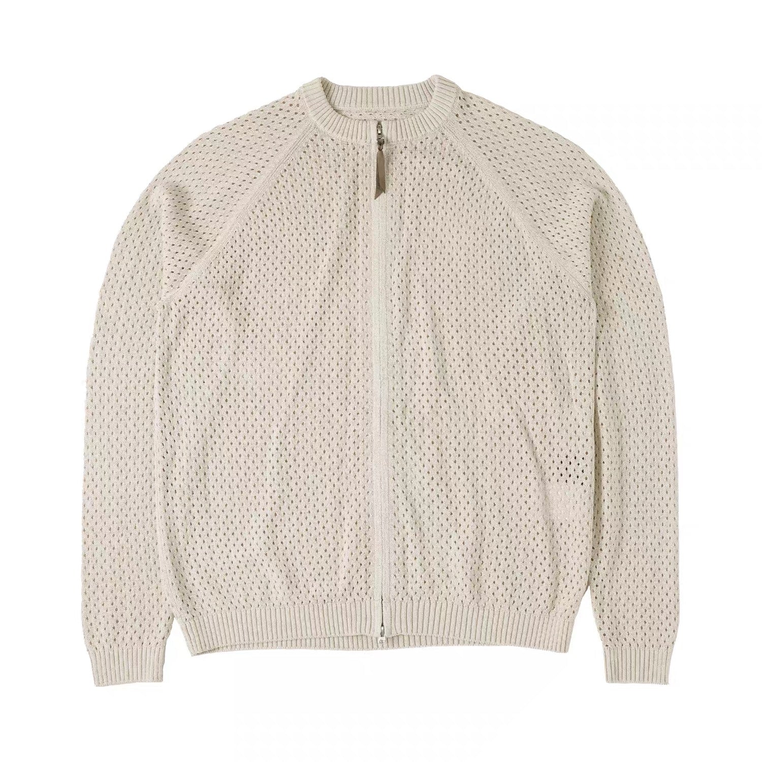 Textured Open-Knit Sweater