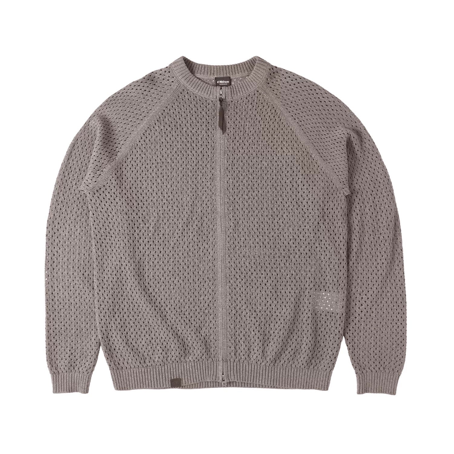 Textured Open-Knit Sweater