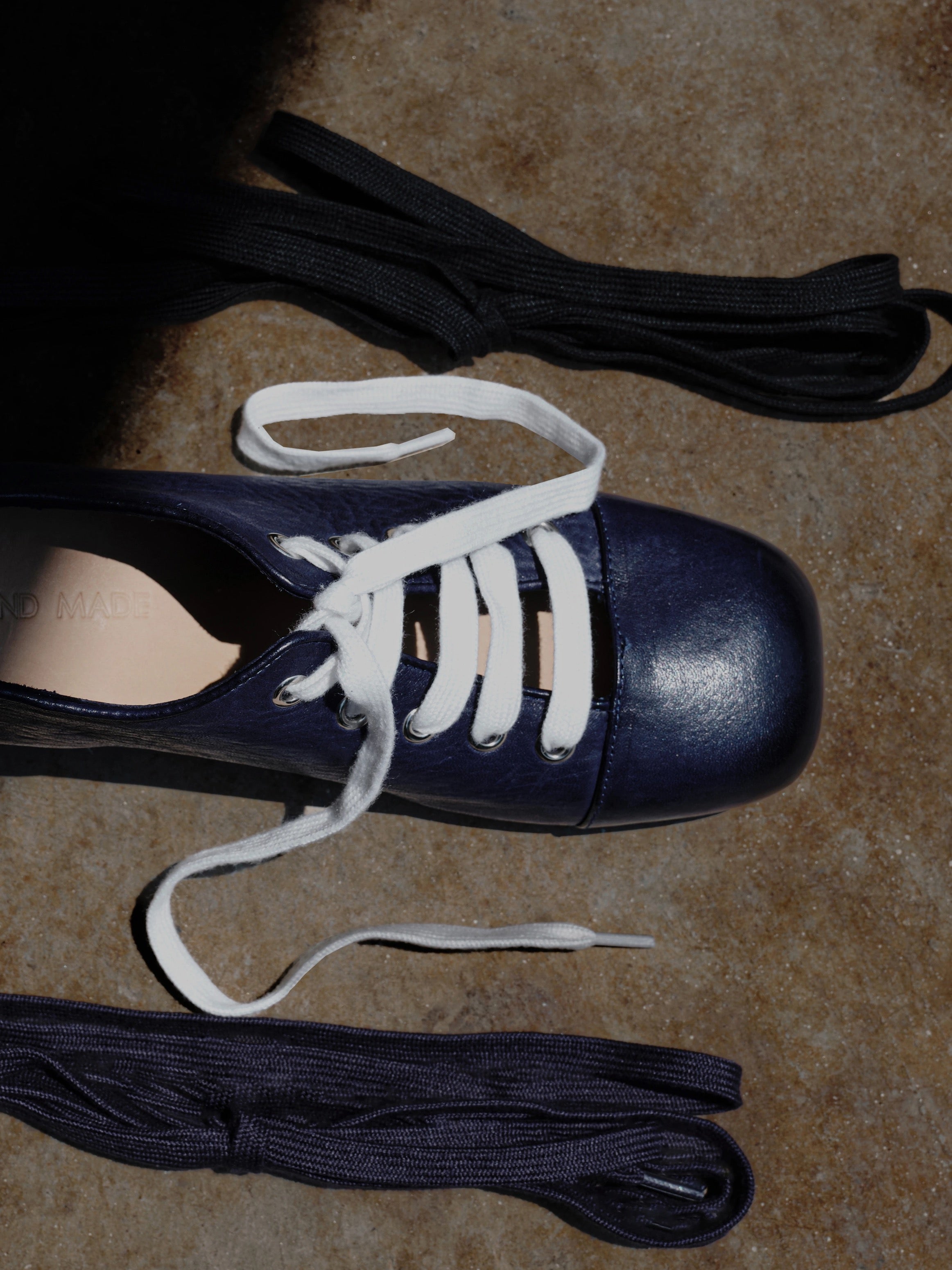 Mid Heel Leather Shoes