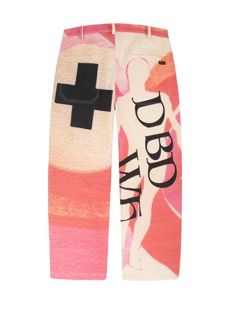 Spit On Print Jeans