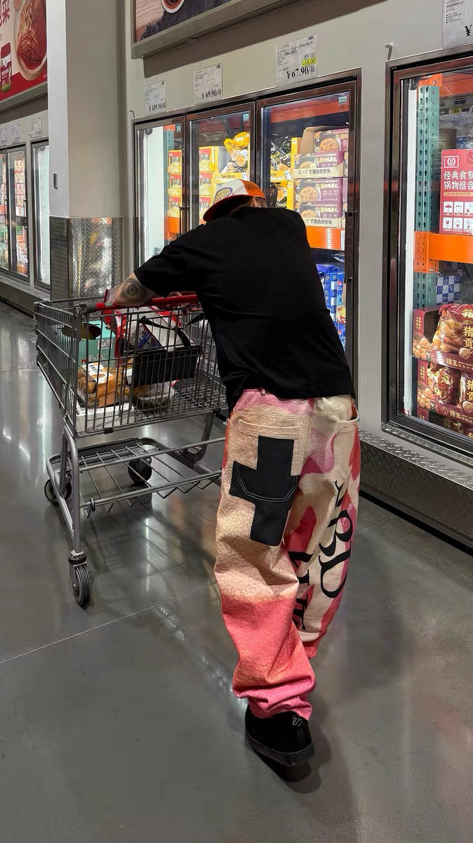 Spit On Print Jeans