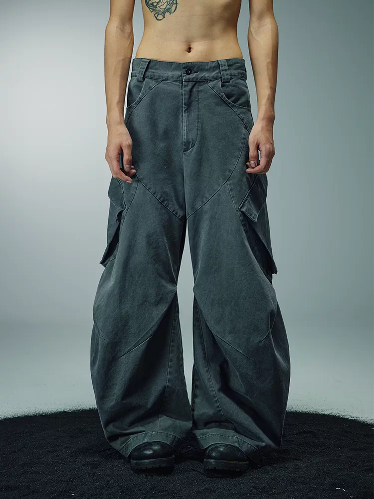 Dagger Cut Cargo Pants