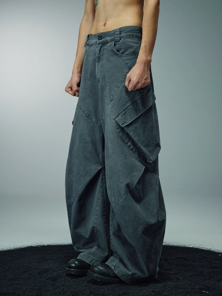 Dagger Cut Cargo Pants