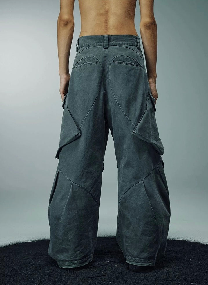 Dagger Cut Cargo Pants