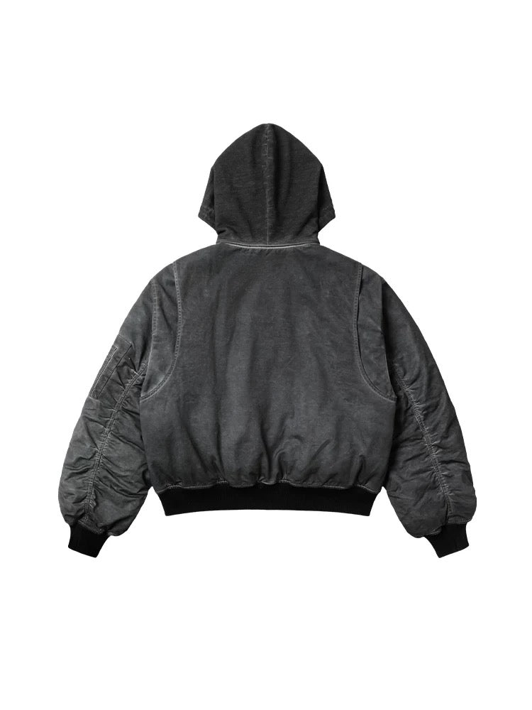 Distressed Bomber Jacket