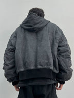 Distressed Bomber Jacket