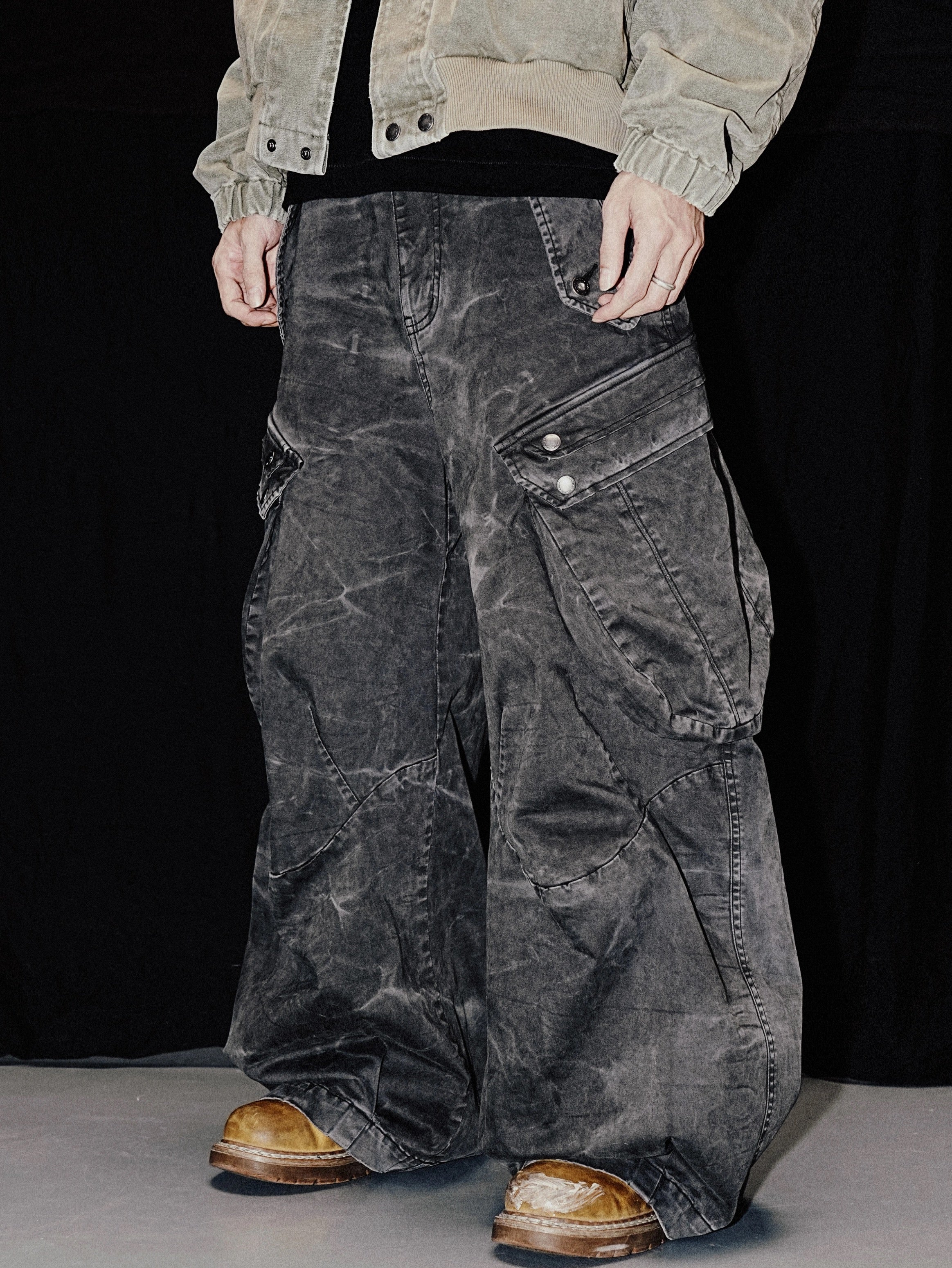 Water Ripple Cargo Pants