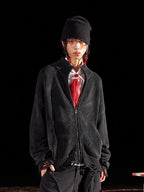 Ripple Turtleneck Cardigan