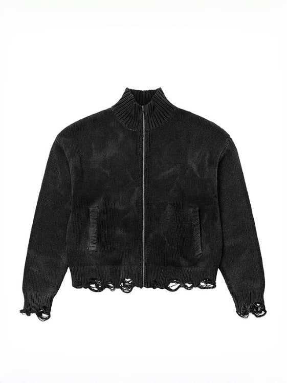 Ripple Turtleneck Cardigan