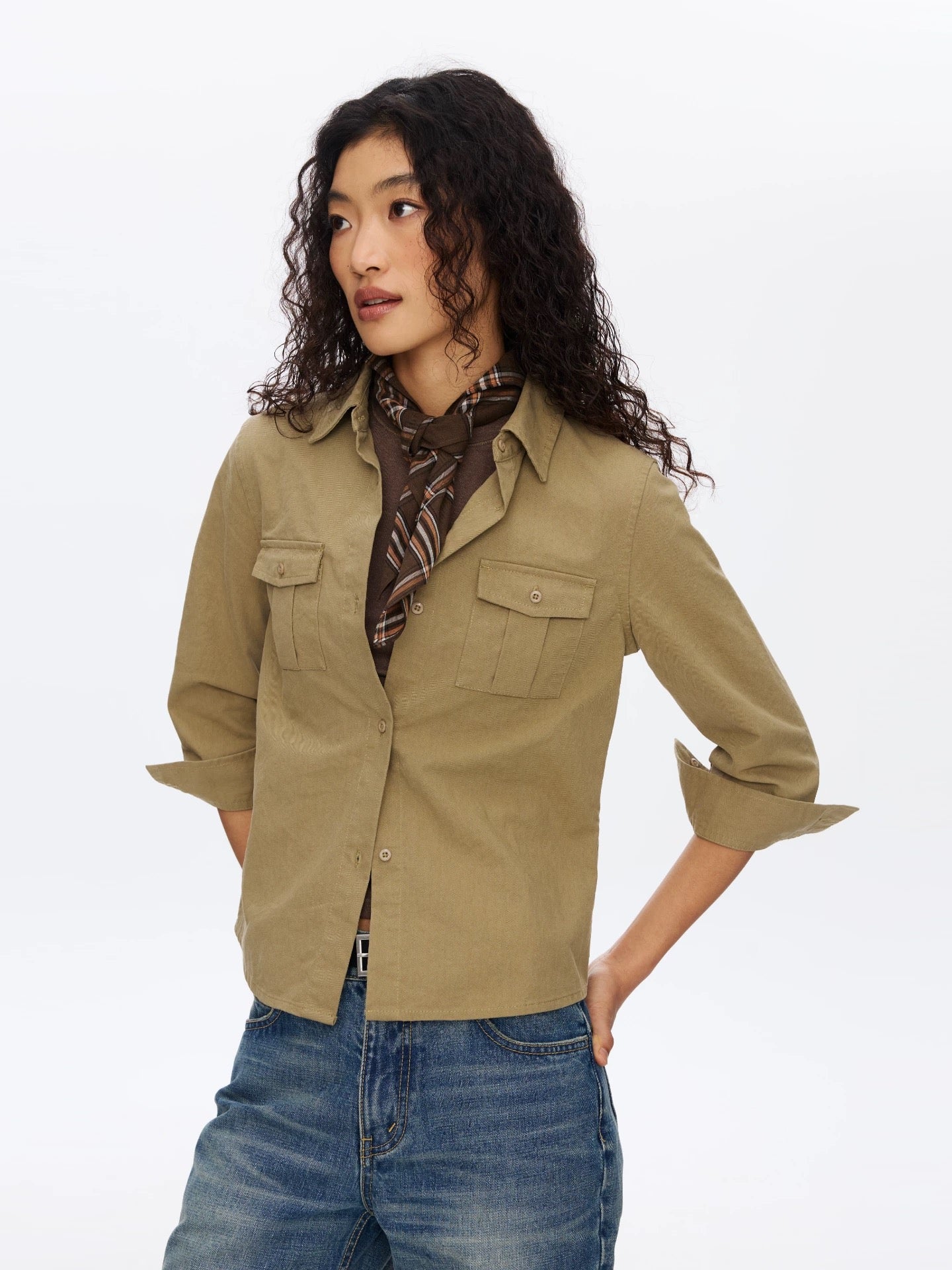 Slim Fit Utility Shirt